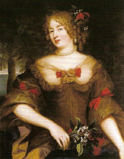 Pierre Mignard Portrait of Francoise-Marguerite de Sevigne, Comtesse de Grignan Spain oil painting art